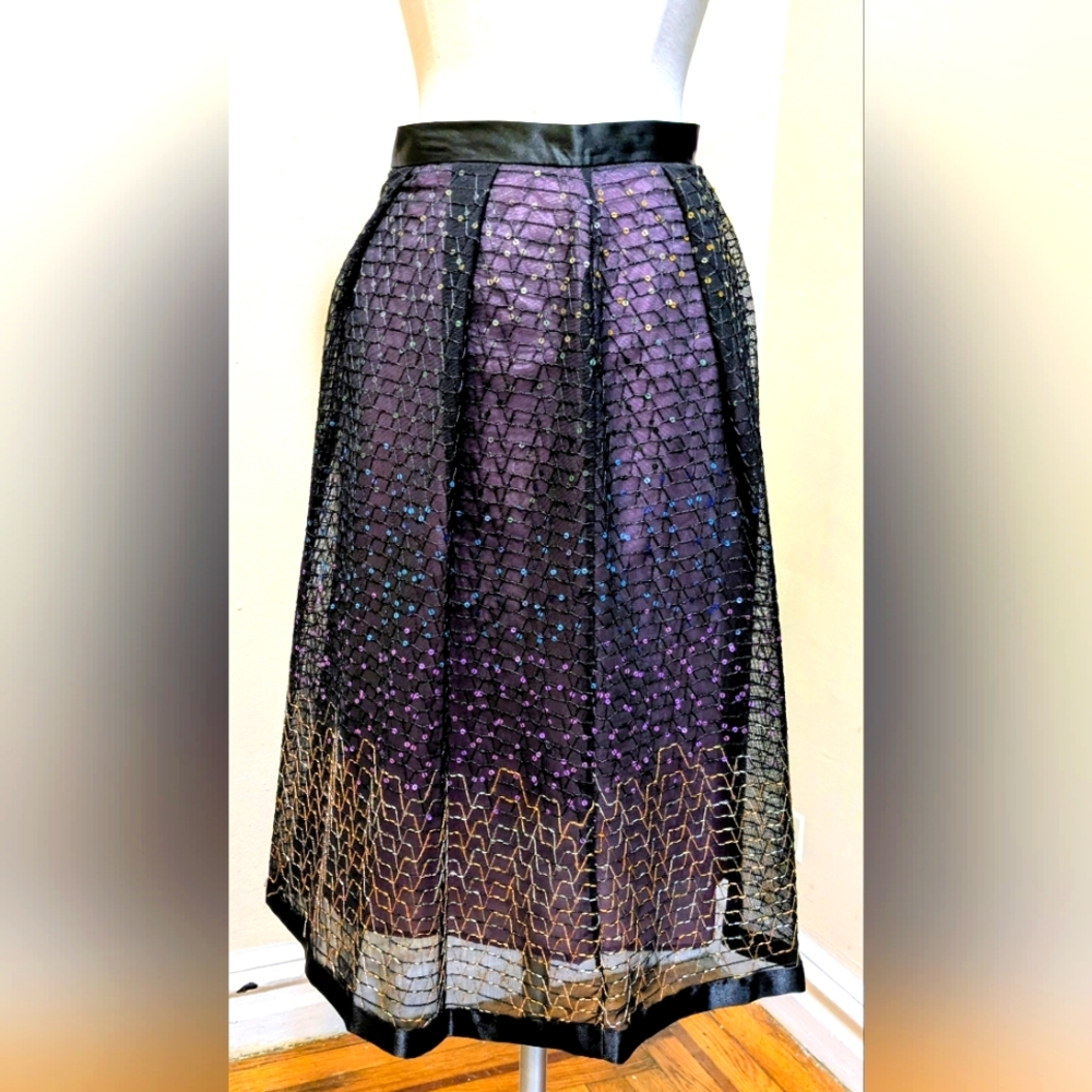 New York & Company Sequin Skirt - Size Large